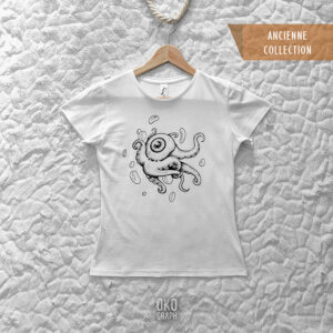 T-shirt “Octopus” – Femme – M – Blanc