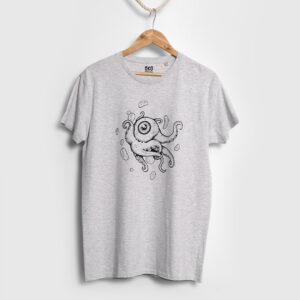 T-shirt  » Octopus  » BIO – Gris – Homme