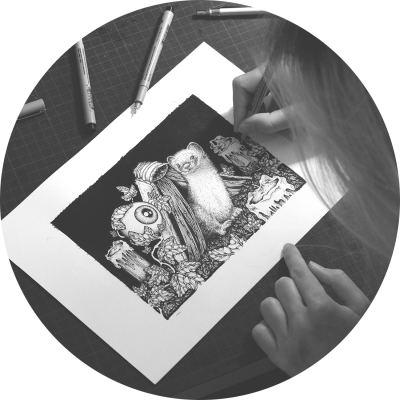 Photo artiste au travail OKOGRAPH